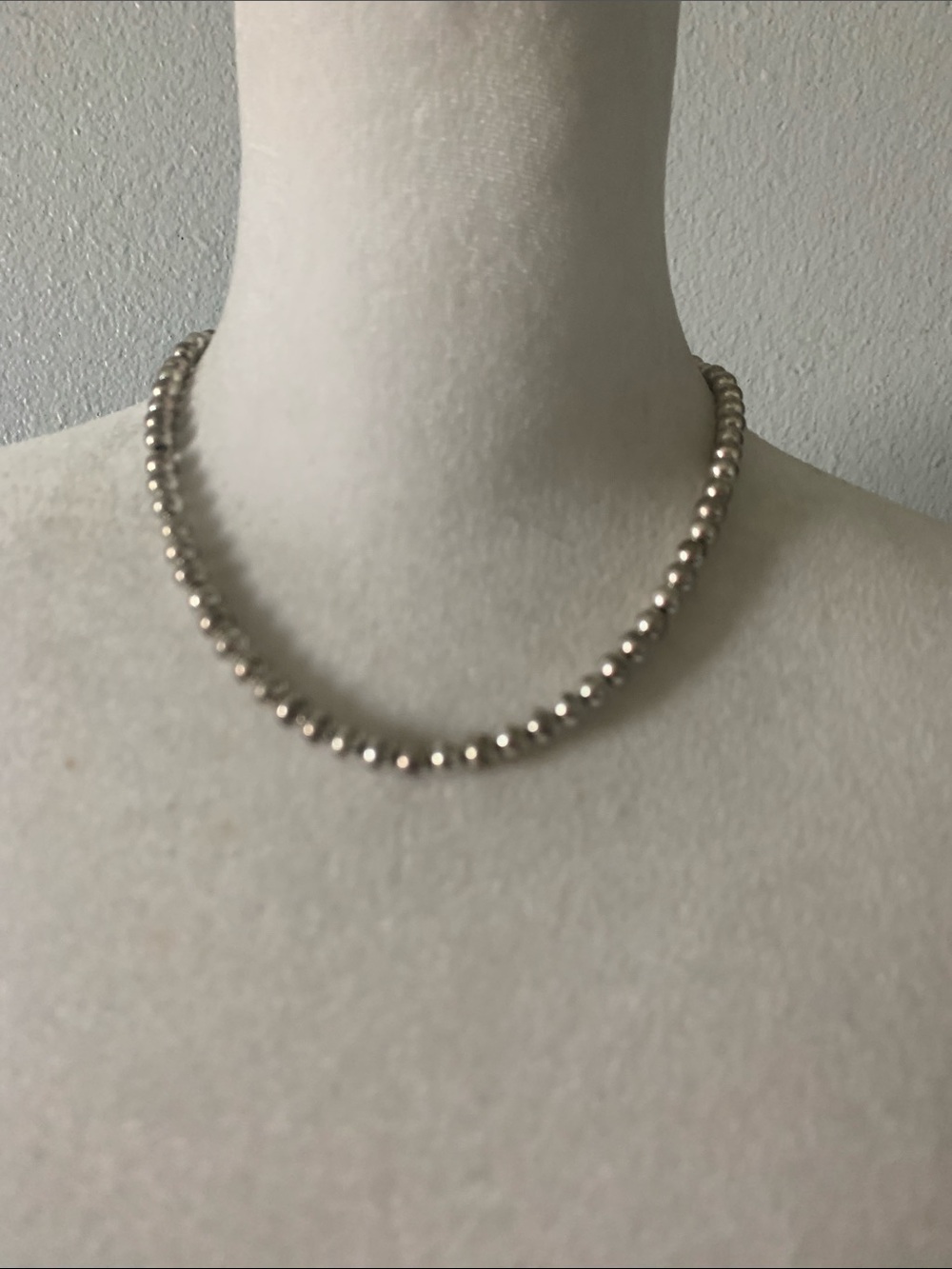 Napier Silver Beaded Necklace